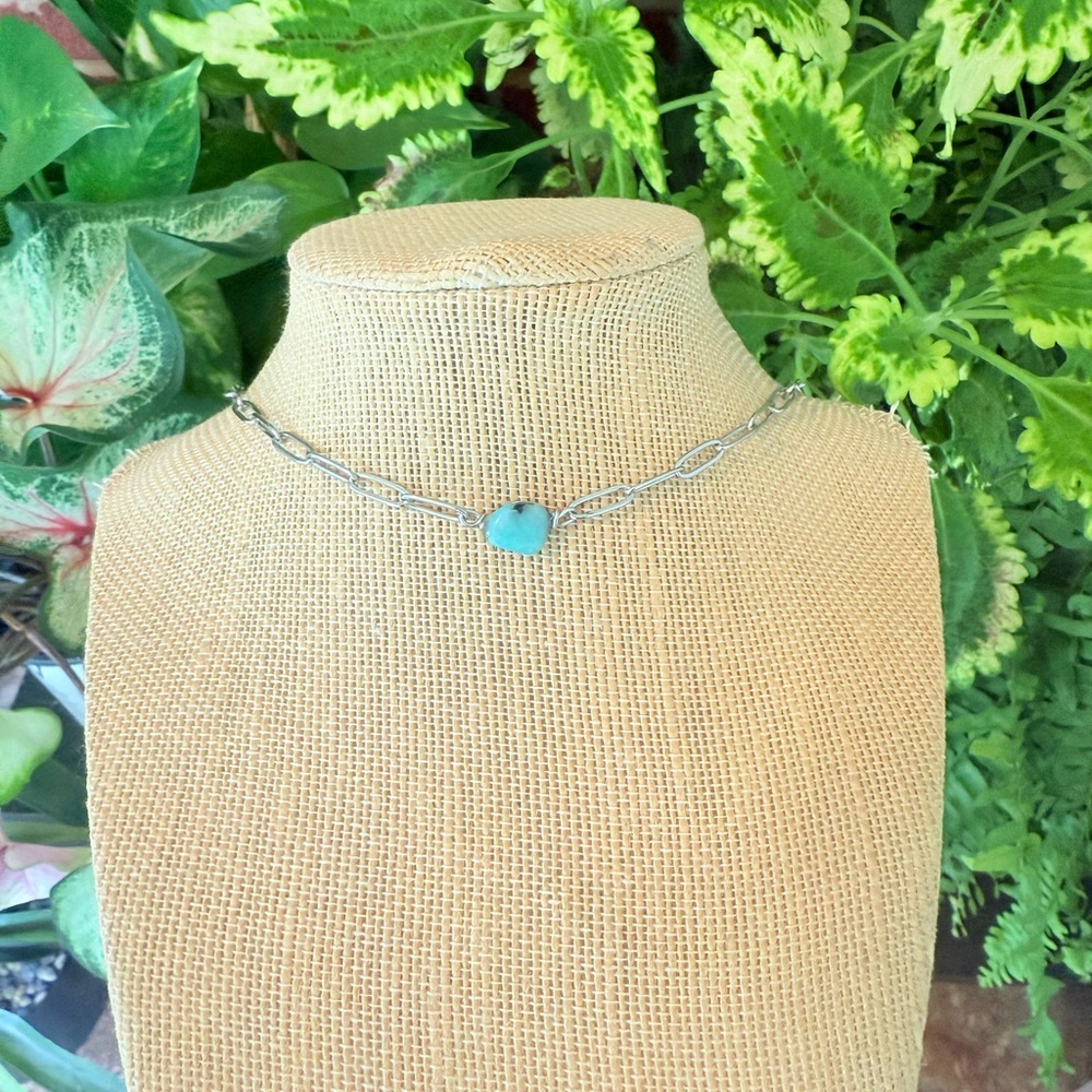Amazonite Set Split Crystal Necklace - image 2
